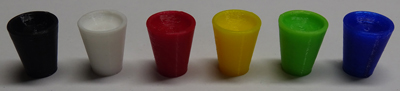 Cup knobs without flange