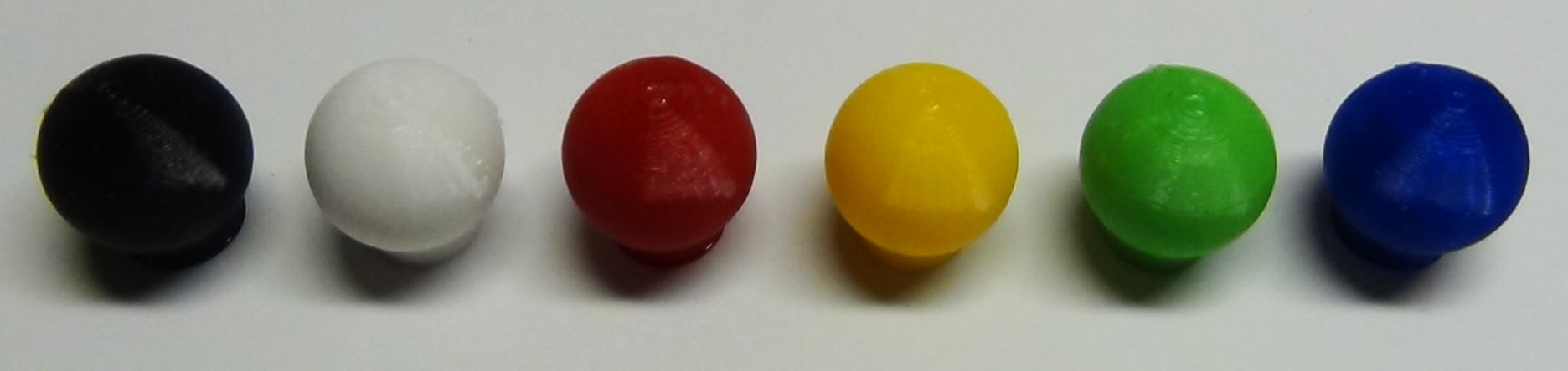 Round knobs without flange